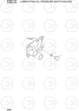 9560 LUBRICATING OIL PRESSURE SWITCH/GAUGE R160LC-9A, Hyundai