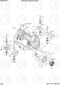 1010 ENGINE MOUNTING R160LC-9S, Hyundai