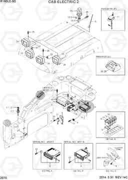 2070 CAB ELECTRIC 2 R160LC-9S, Hyundai