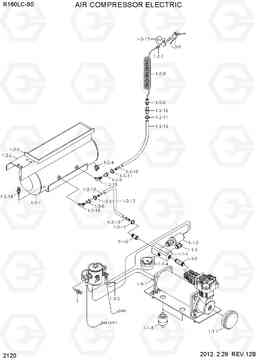 2120 AIR COMPRESSOR ELECTRIC R160LC-9S, Hyundai