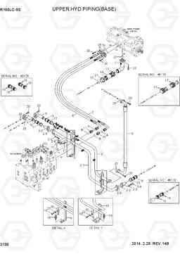 3100 UPPER HYD PIPING(BASE) R160LC-9S, Hyundai