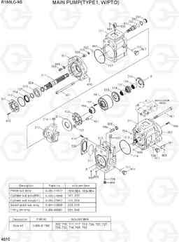 4010 MAIN PUMP(TYPE 1, W/PTO) R160LC-9S, Hyundai