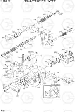 4020 REGULATOR(TYPE 1, W/PTO) R160LC-9S, Hyundai