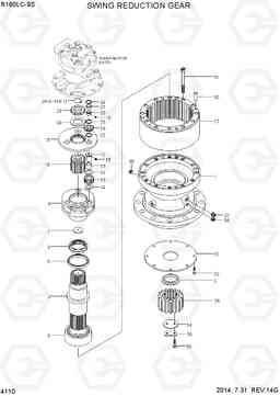 4110 SWING REDUCTION GEAR R160LC-9S, Hyundai