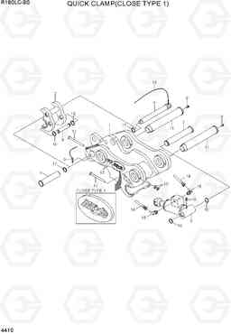 4410 QUICK CLAMP(CLOSE TYPE 1, -#0142) R160LC-9S, Hyundai