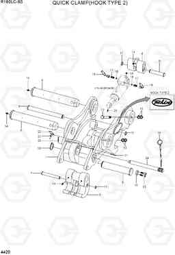 4420 QUICK CLAMP(HOOK TYPE 2, -#0142) R160LC-9S, Hyundai