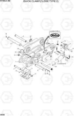 4430 QUICK CLAMP(CLOSE TYPE 2, -#0142) R160LC-9S, Hyundai