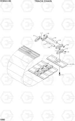 5060 TRACK CHAIN R160LC-9S, Hyundai