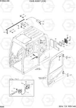 6030 CAB ASSY(2/4) R160LC-9S, Hyundai