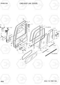 6050 CAB ASSY(4/4, DOOR) R160LC-9S, Hyundai