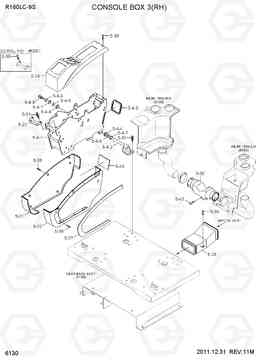 6130 CONSOLE BOX 3(RH) R160LC-9S, Hyundai