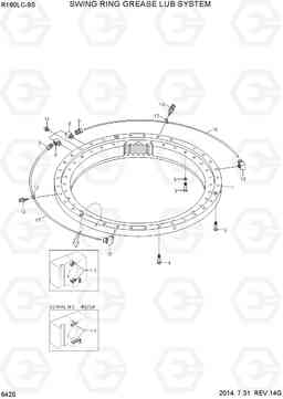 6420 SWING RING GREASE LUB SYSTEM R160LC-9S, Hyundai