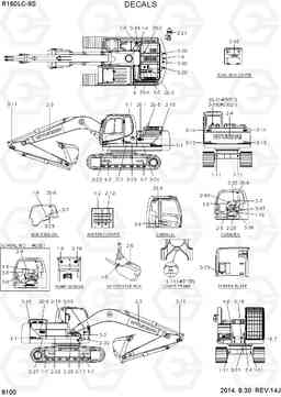 8100 DECALS R160LC-9S, Hyundai