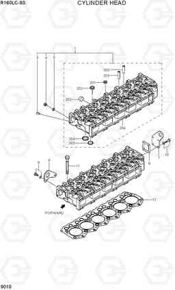 9010 CYLINDER HEAD R160LC-9S, Hyundai