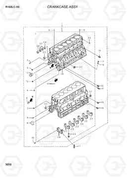 9050 CRANKCASE ASSY R160LC-9S, Hyundai