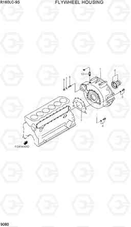 9080 FLYWHEEL HOUSING R160LC-9S, Hyundai