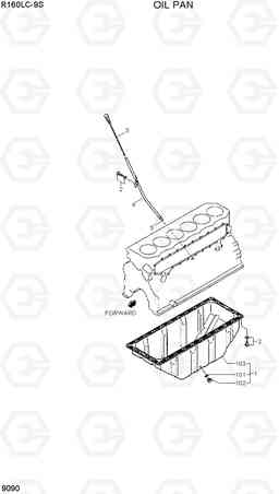 9090 OIL PAN R160LC-9S, Hyundai