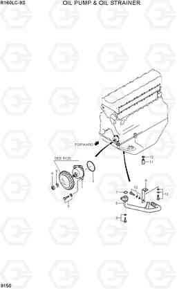 9150 OIL PUMP & OIL STRAINER R160LC-9S, Hyundai