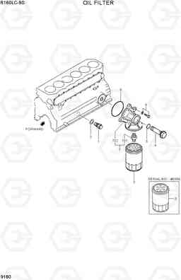 9180 OIL FILTER R160LC-9S, Hyundai