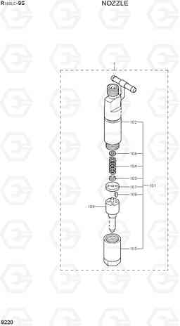 9220 NOZZLE R160LC-9S, Hyundai