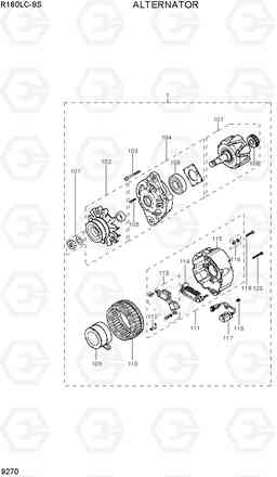 9270 ALTERNATOR R160LC-9S, Hyundai