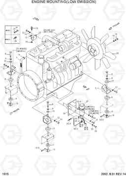 1015 ENGINE MOUNTING(LOW EMISSION) R170W-3, Hyundai