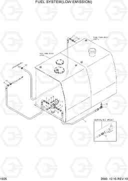 1025 FUEL SYSTEM(LOW EMISSION) R170W-3, Hyundai