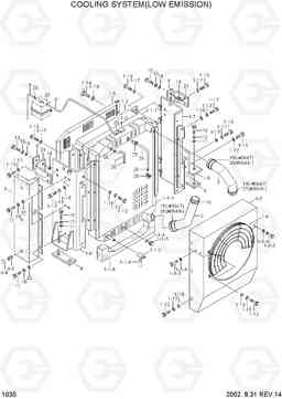1035 COOLING SYSTEM(LOW EMISSION) R170W-3, Hyundai