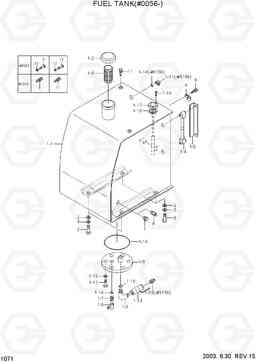 1071 FUEL TANK(#0056-) R170W-3, Hyundai