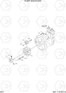 2010 PUMP MOUNTING R170W-3, Hyundai