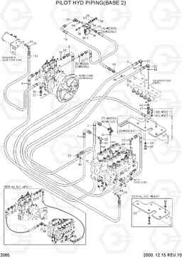 2065 PILOT HYD PIPING(BASE 2) R170W-3, Hyundai