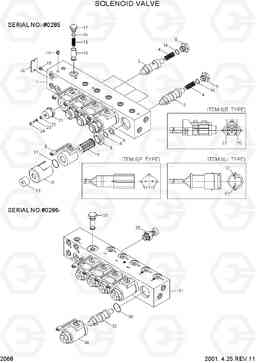 2068 SOLENOID VALVE R170W-3, Hyundai