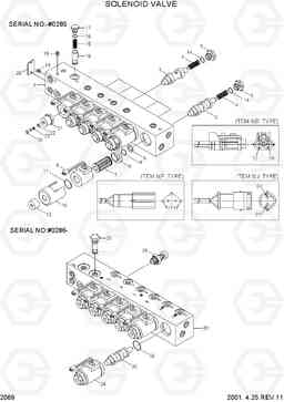 2069 SOLENOID VALVE R170W-3, Hyundai