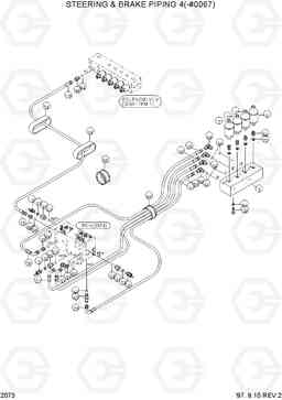 2073 STEERING & BRAKE PIPING 4(-#0067) R170W-3, Hyundai