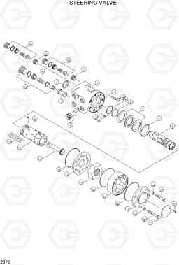 2075 STEERING VALVE R170W-3, Hyundai