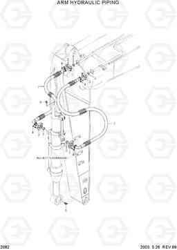 2082 ARM HYD PIPING(2.2M,1.85M) R170W-3, Hyundai