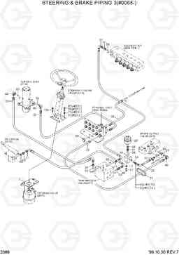 2088 STEERING & BRAKE PIPING 3(#0068-) R170W-3, Hyundai