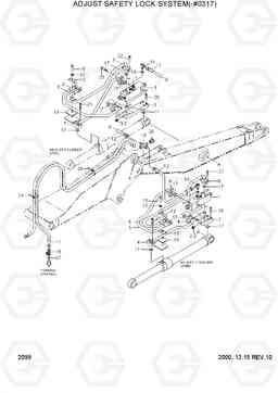 2099 ADJUST SAFETY LOCK SYSTEM(-#0317) R170W-3, Hyundai