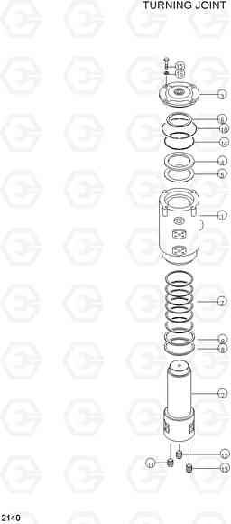 2140 TURNING JOINT R170W-3, Hyundai