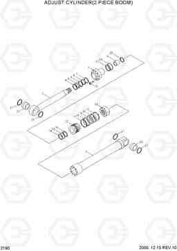 2190 ADJUST CYLINDER(2 PIECE BOOM) R170W-3, Hyundai