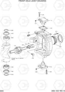 3023 FRONT AXLE JOINT HOUSING R170W-3, Hyundai