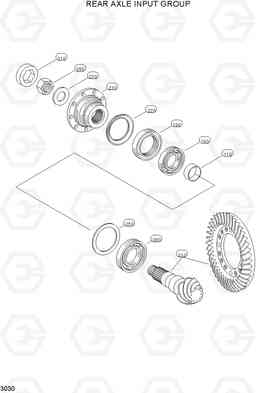 3030 REAR AXLE INPUT GROUP R170W-3, Hyundai