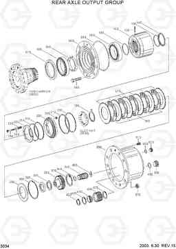 3034 REAR AXLE OUTPUT GROUP R170W-3, Hyundai