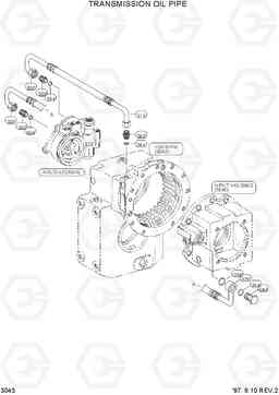 3043 TRANSMISSION OIL PIPE R170W-3, Hyundai