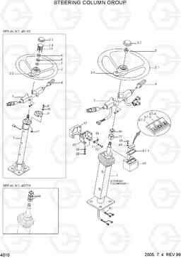 4010 STEERING COLUMN GROUP R170W-3, Hyundai