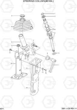 4011 STEERING COLUMN(#0164-) R170W-3, Hyundai