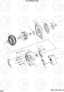 4032 ALTERNATOR R170W-3, Hyundai