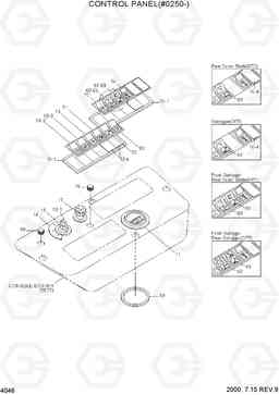 4046 CONTROL PANEL(#0250-) R170W-3, Hyundai