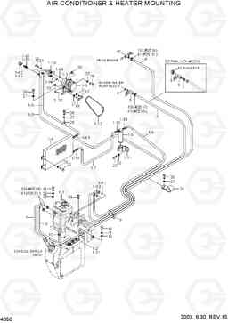 4050 AIR CONDITIONER & HEATER MOUNTING R170W-3, Hyundai