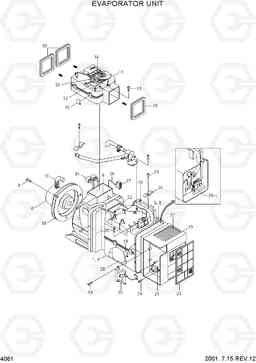 4061 EVAPORATOR UNIT R170W-3, Hyundai